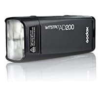 Godox AD200 Pocket Flash 2.4G TTL Speedlite Flash Strobe HSS Monolight con 2900mAh Batería de Litio 200WS y Cabeza de…